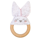 Load image into Gallery viewer, Wooden Bunny Teething Ring
