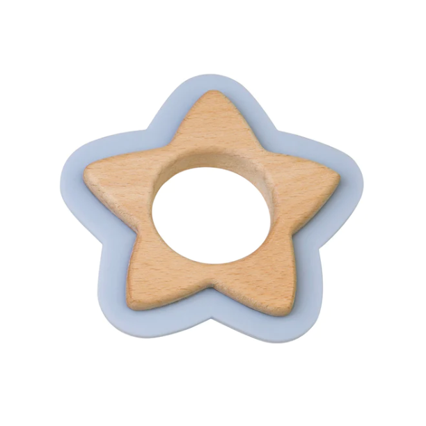 Wood & Silicon Teething Star