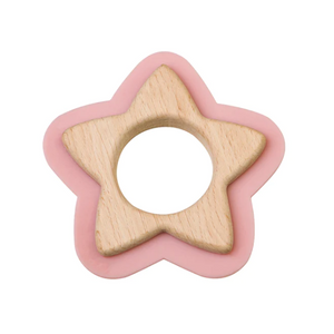 Wood & Silicon Teething Star