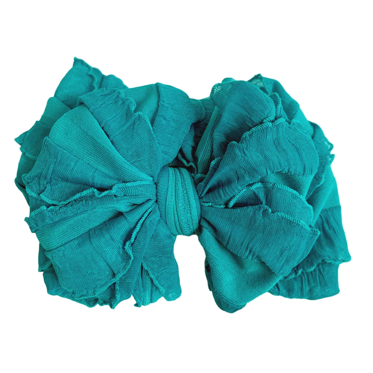 Ruffle Headband - Turquoise